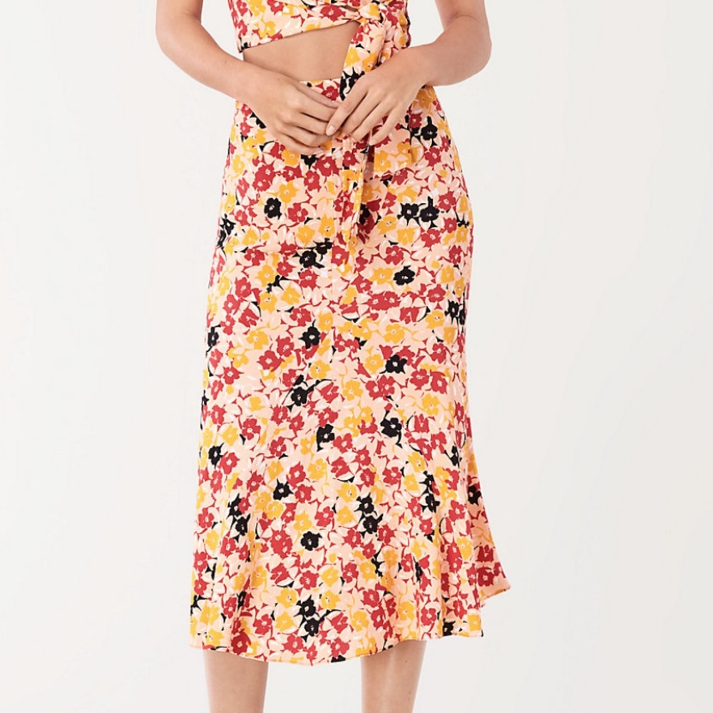 NWT DVF Flirty midi swing skirt, US Size 14